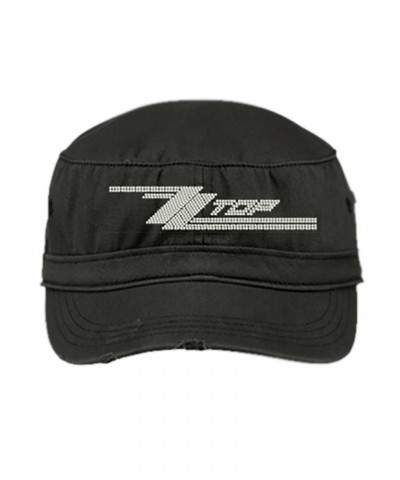 ZZ Top Bling Womens Distressed Military Cap $13.58 Hats